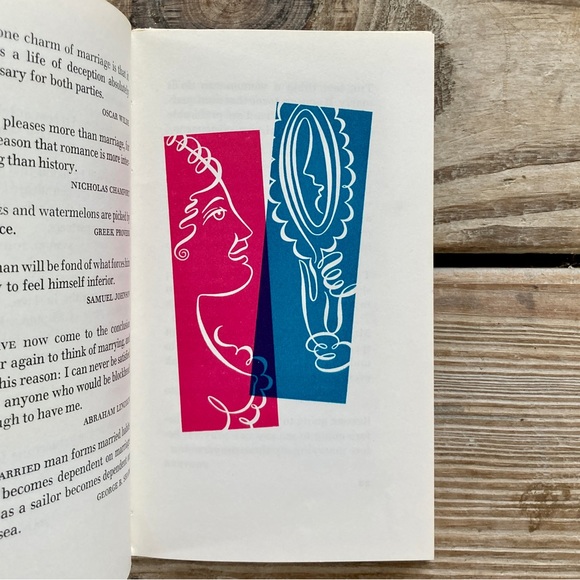 1968 Marriage: Pro and Con Peter Pauper Press Vintage Couples Romance Wedding - Picture 2 of 13